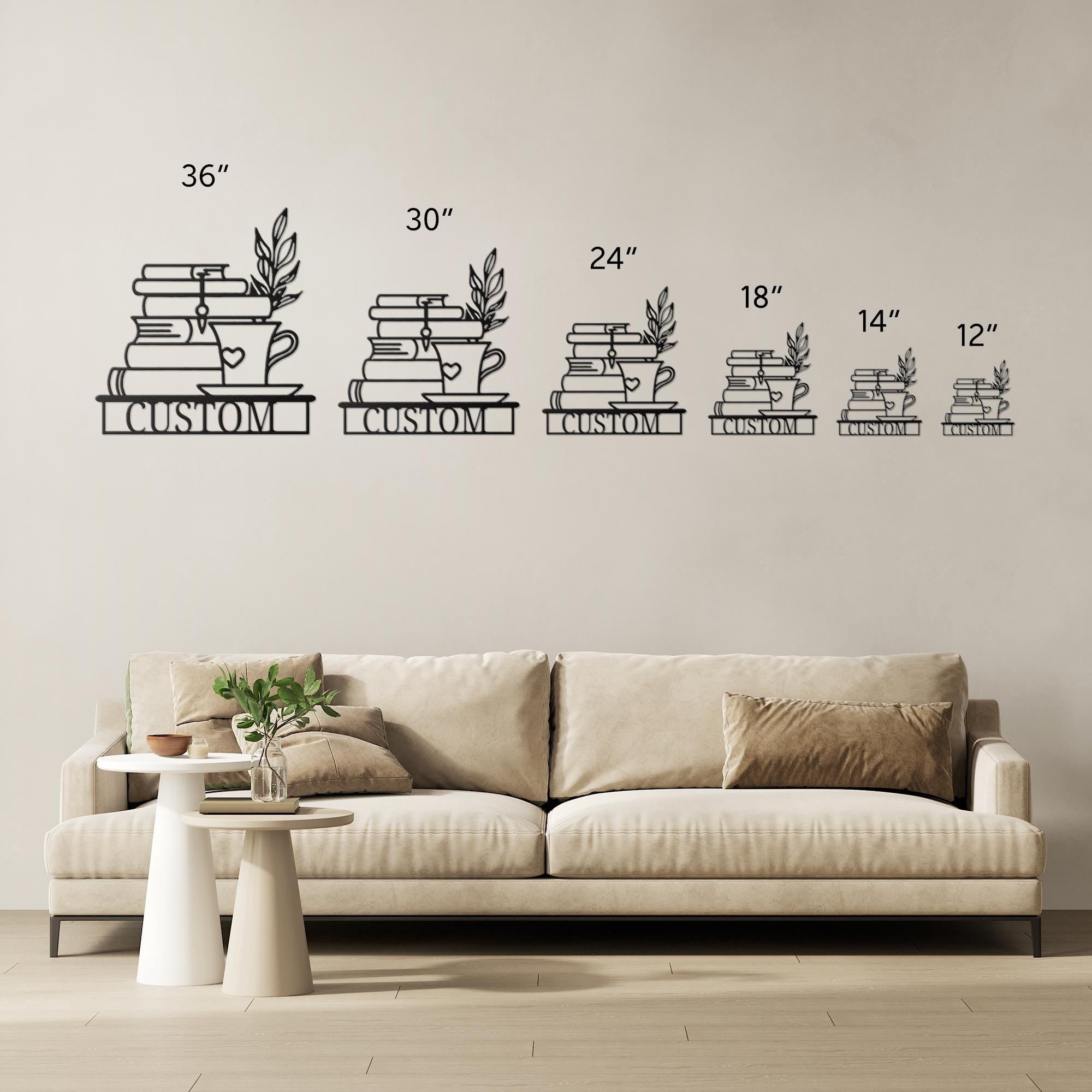 Custom Book Metal Sign - Personalized Reading Nook Decor | Book Lover Gift