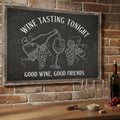 Wine Tasting Tonight Metal Sign | Kitchen & Dining Decor