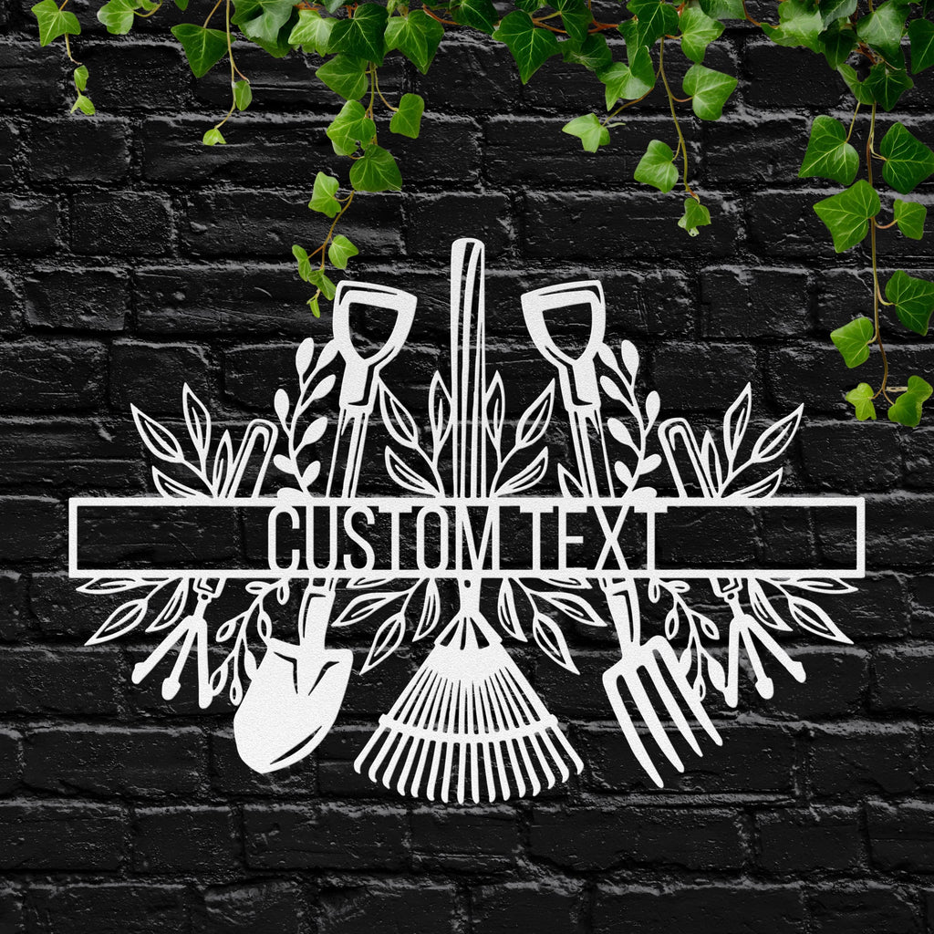 Personalized Garden Sign - Custom Metal Art | Durable Steel Welcome Porch Plaque