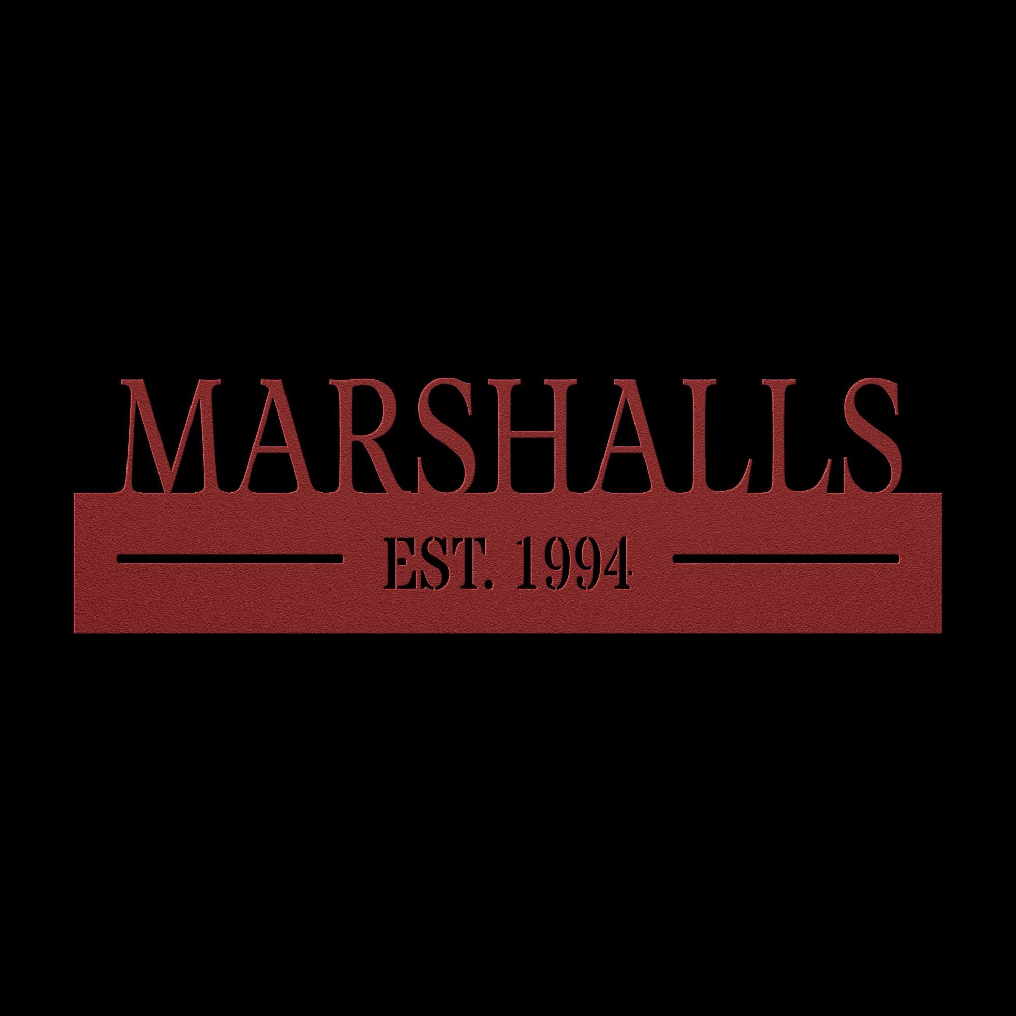 Personalized Metal Name Sign: Custom Steel Wall Art