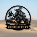 Personalized ATV Sign - Custom Motorsports Decor | Quad Rider Metal Wall Art