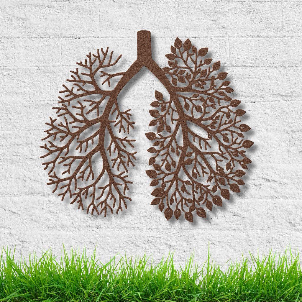 Tree Lungs Metal Art – Die Cut Botanical Wall Art | Sustainable Nature Inspired Decor