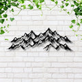 Mountain Range Metal Art – Custom Metal Sign | Rustic Cabin Wall Decor