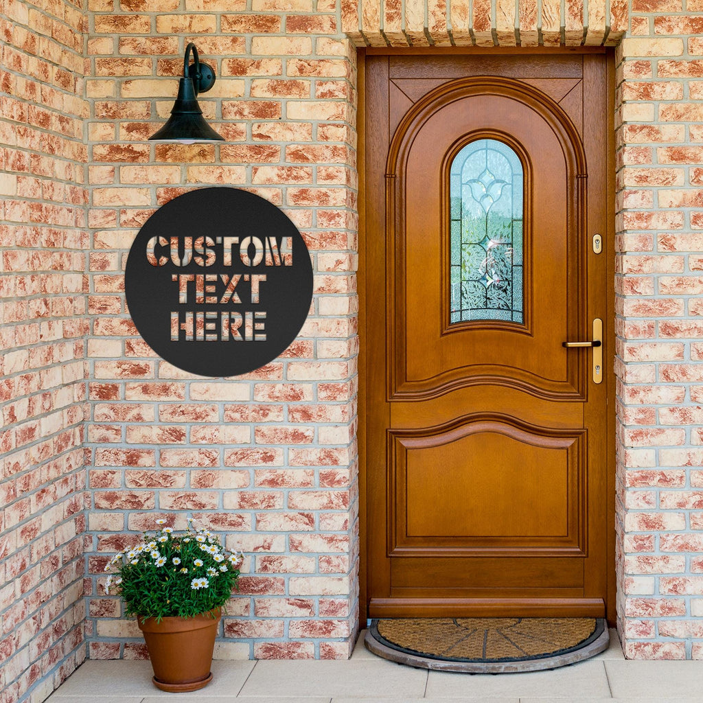 Custom Metal Sign: Personalized Logo, Text, or Name