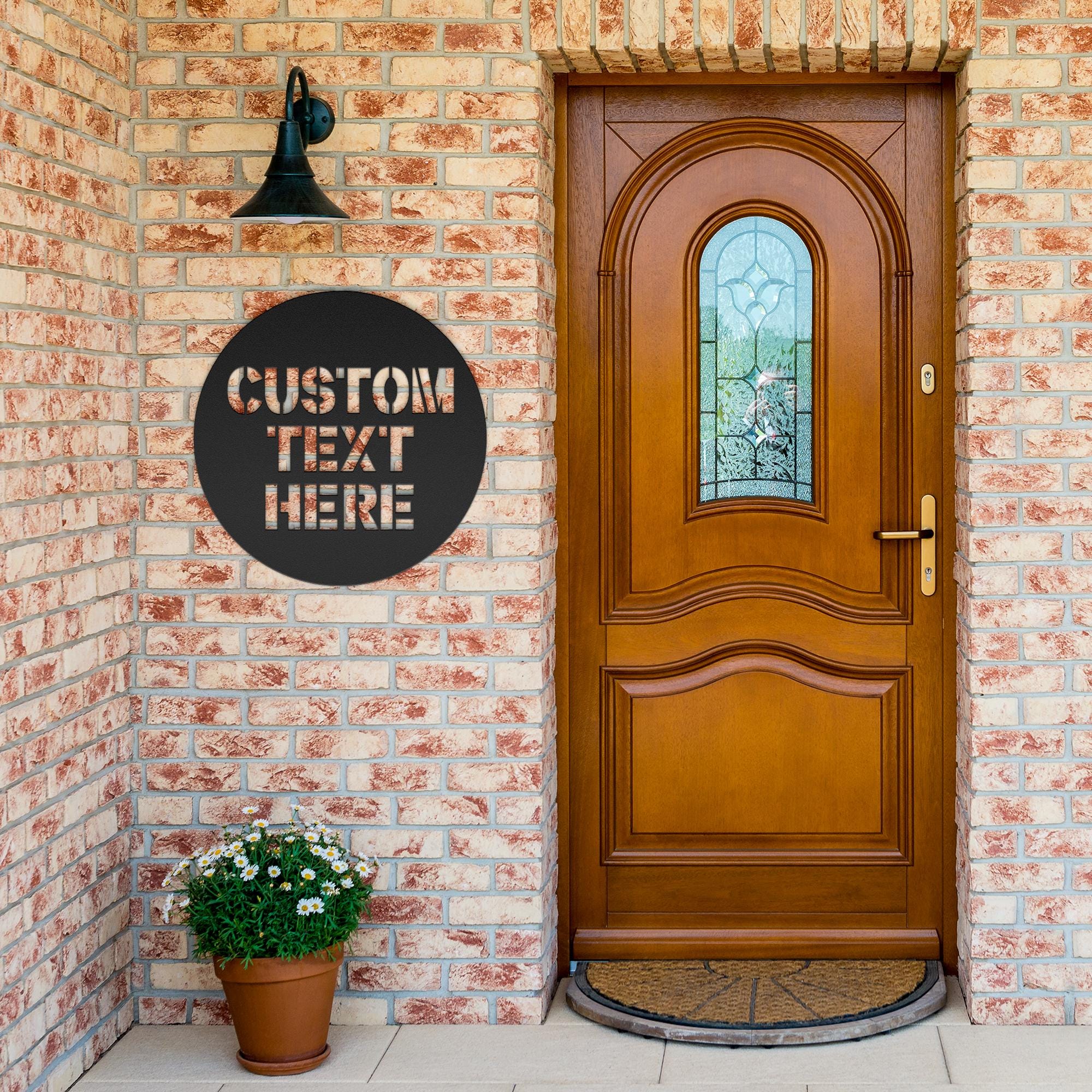 Custom Metal Sign: Personalized Logo, Text, or Name