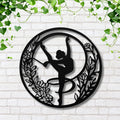 Rhythmic Gymnastics Wall Art - Dancer Silhouette Sign | Custom Metal Decoration