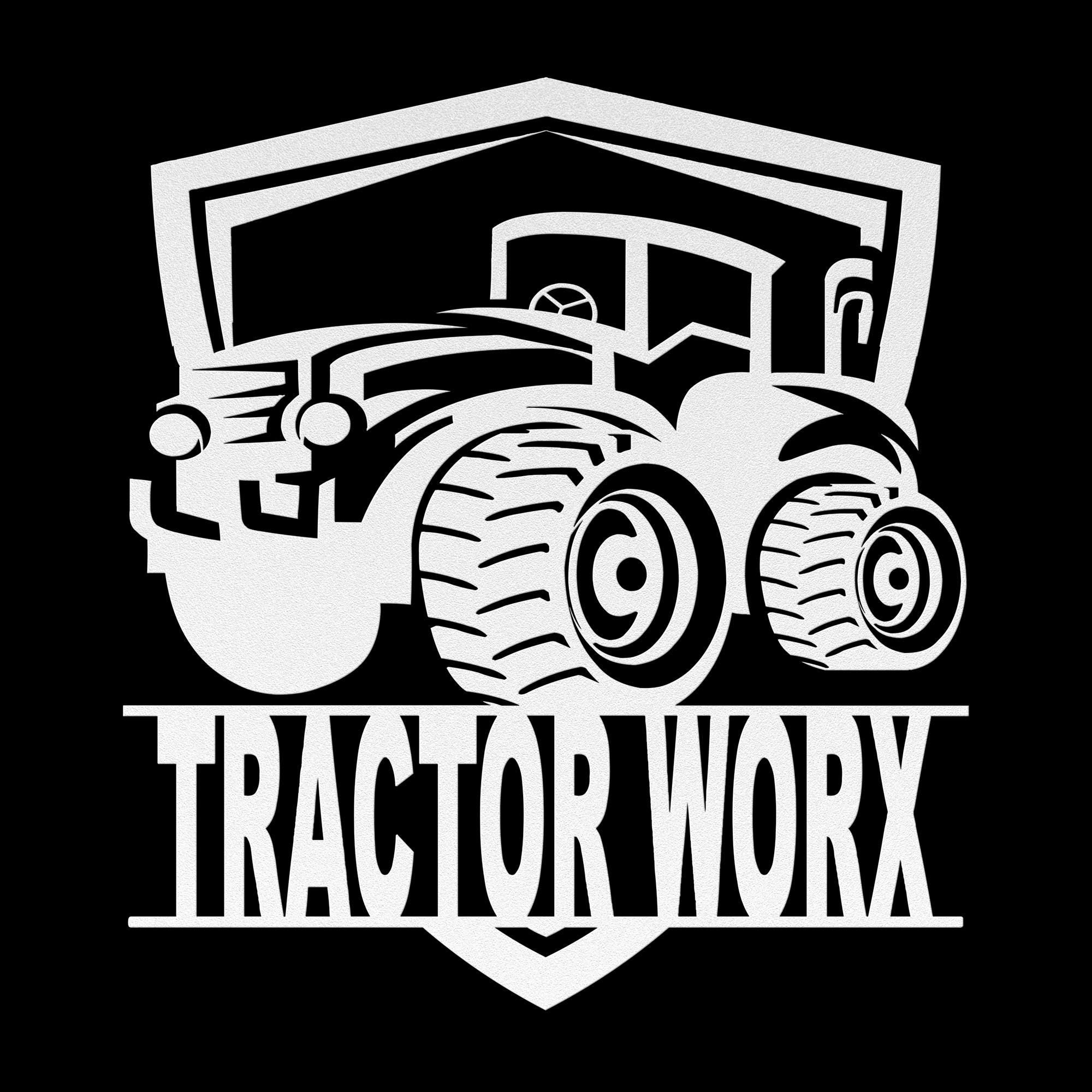 Custom Tractor Metal Sign: Farmhouse Decor, Personalized Farm Logo