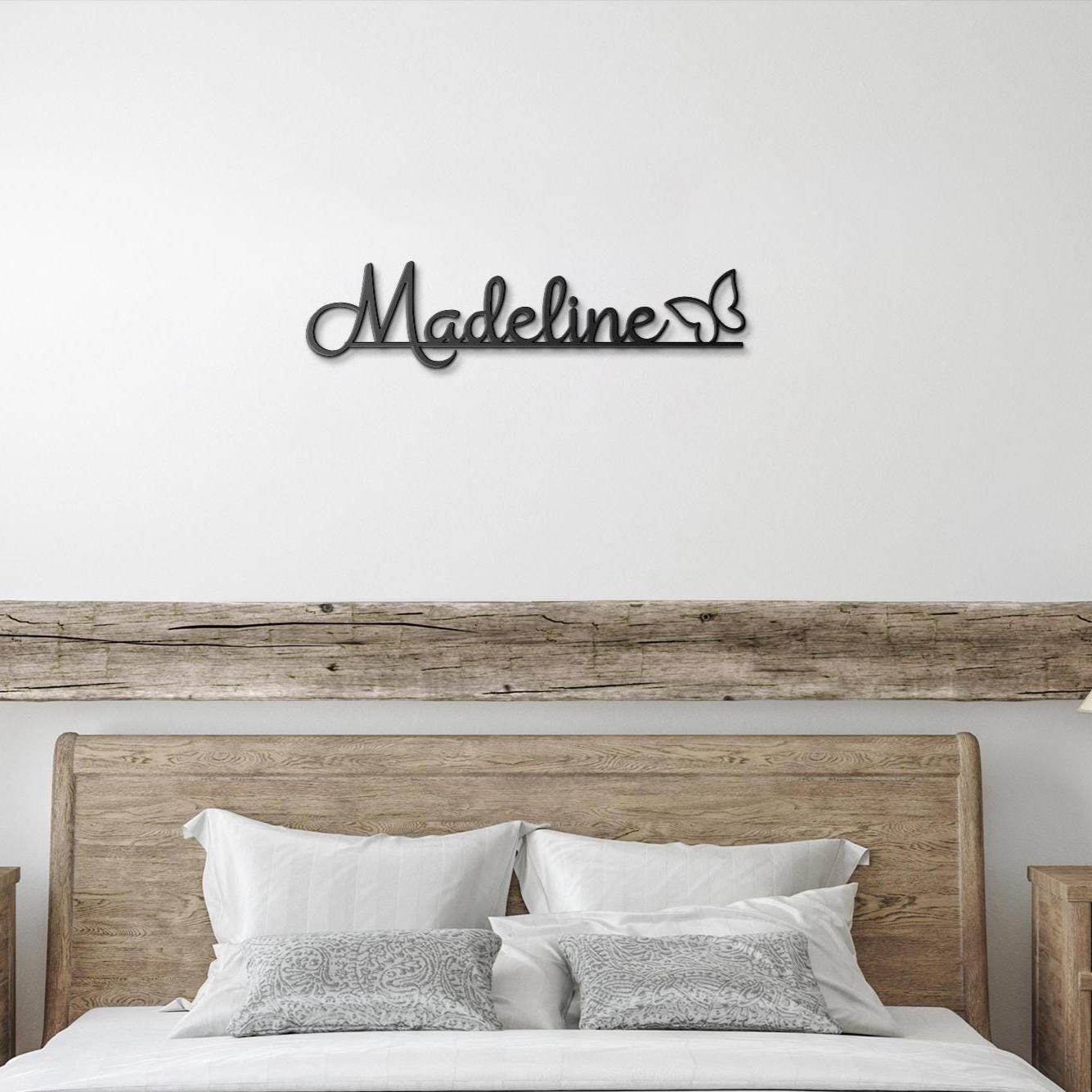 Personalized Metal Name Sign: Custom Script Wall Decor