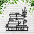 Custom Book Metal Sign - Personalized Reading Nook Decor | Book Lover Gift