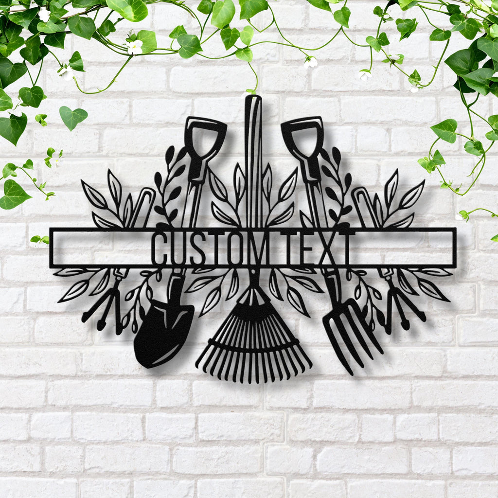Personalized Garden Sign - Custom Metal Art | Durable Steel Welcome Porch Plaque