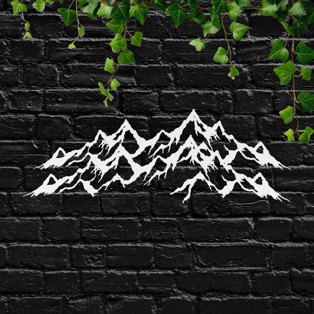 Mountain Range Metal Art – Custom Metal Sign | Rustic Cabin Wall Decor