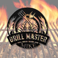 Personalized Grill Sign - Custom BBQ Pit Master Gift | Outdoor Kitchen Decor