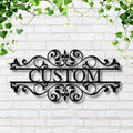 Custom Metal Sign - Ornate Scroll Plaque | Personalized Metal Plaque & Durable Metal Signage
