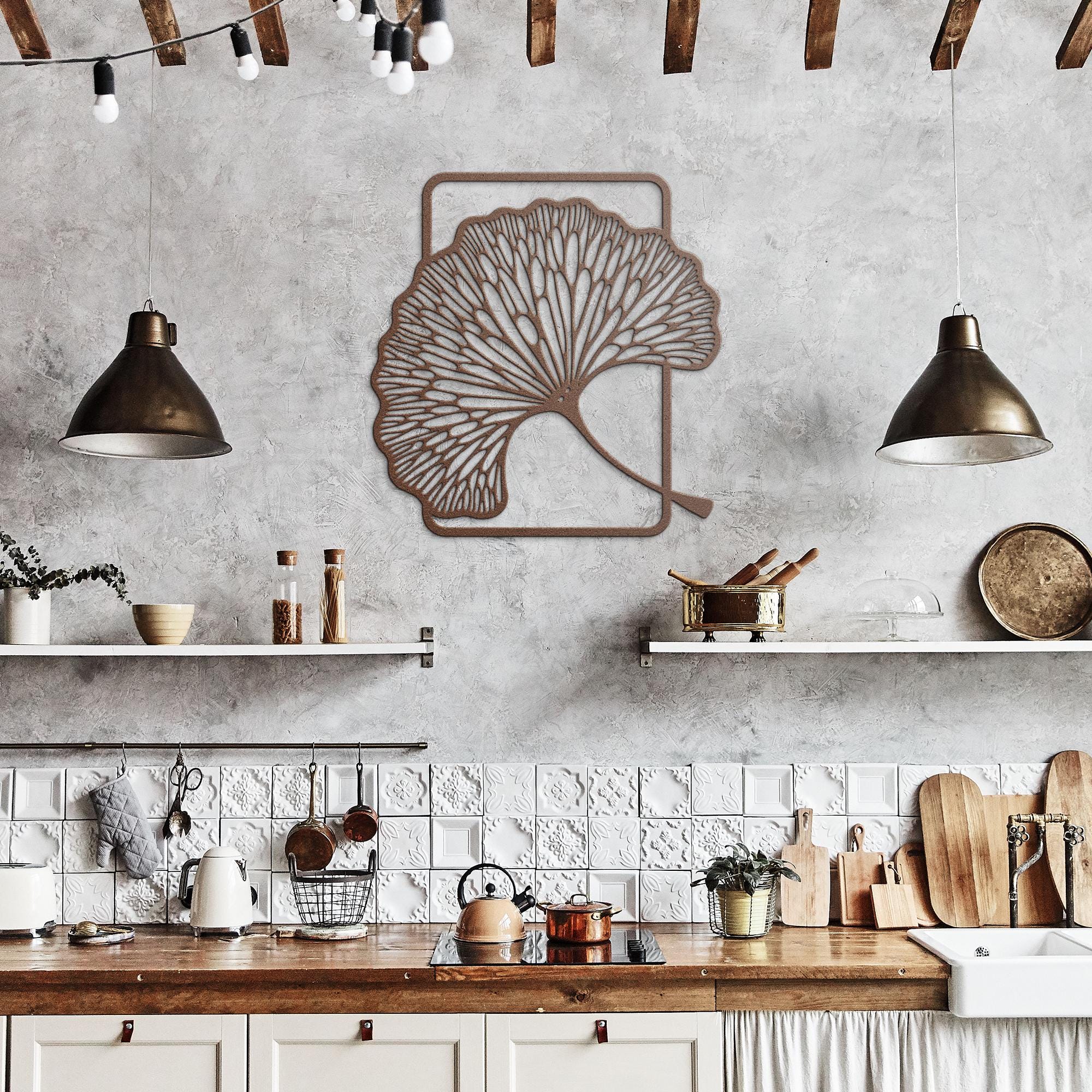 Ginkgo Leaf Metal Art – Large Botanical Wall Decor | Nature Lover Gift