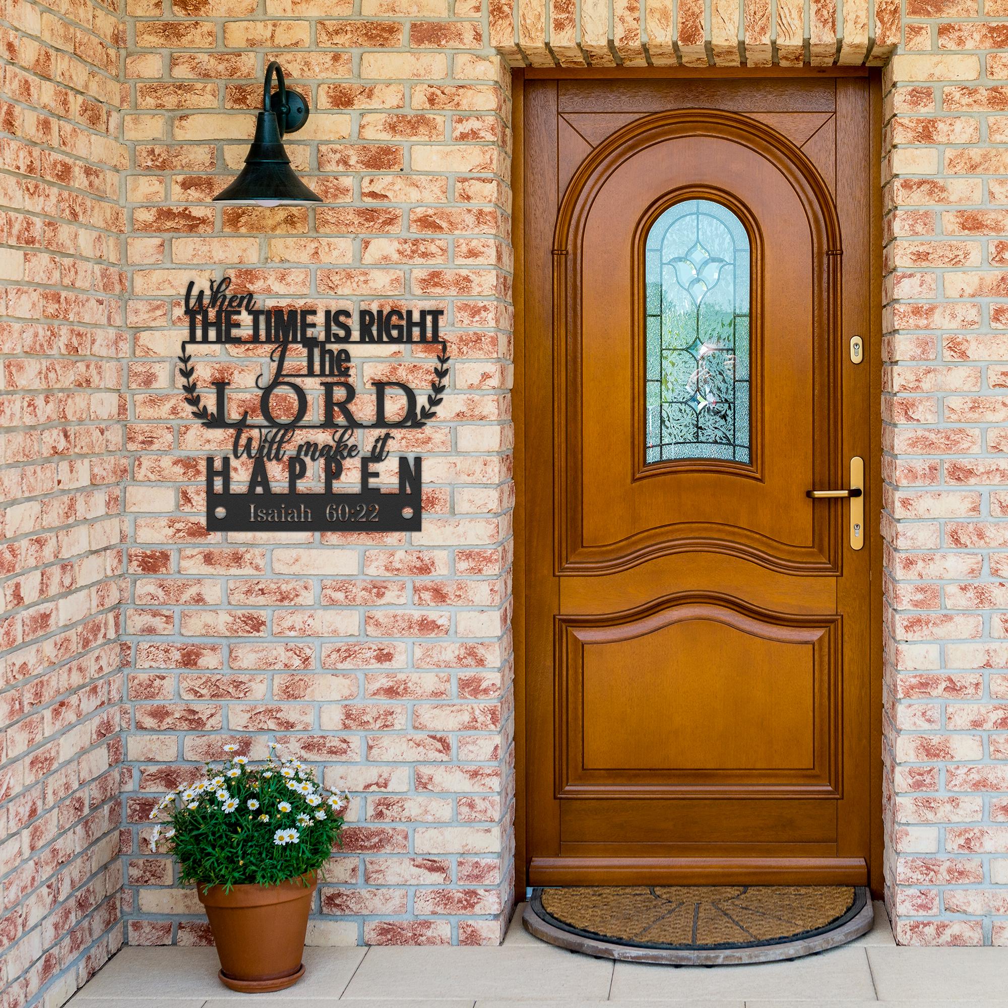 Isaiah 60:22 Metal Bible Verse Sign - Christian Home Decor