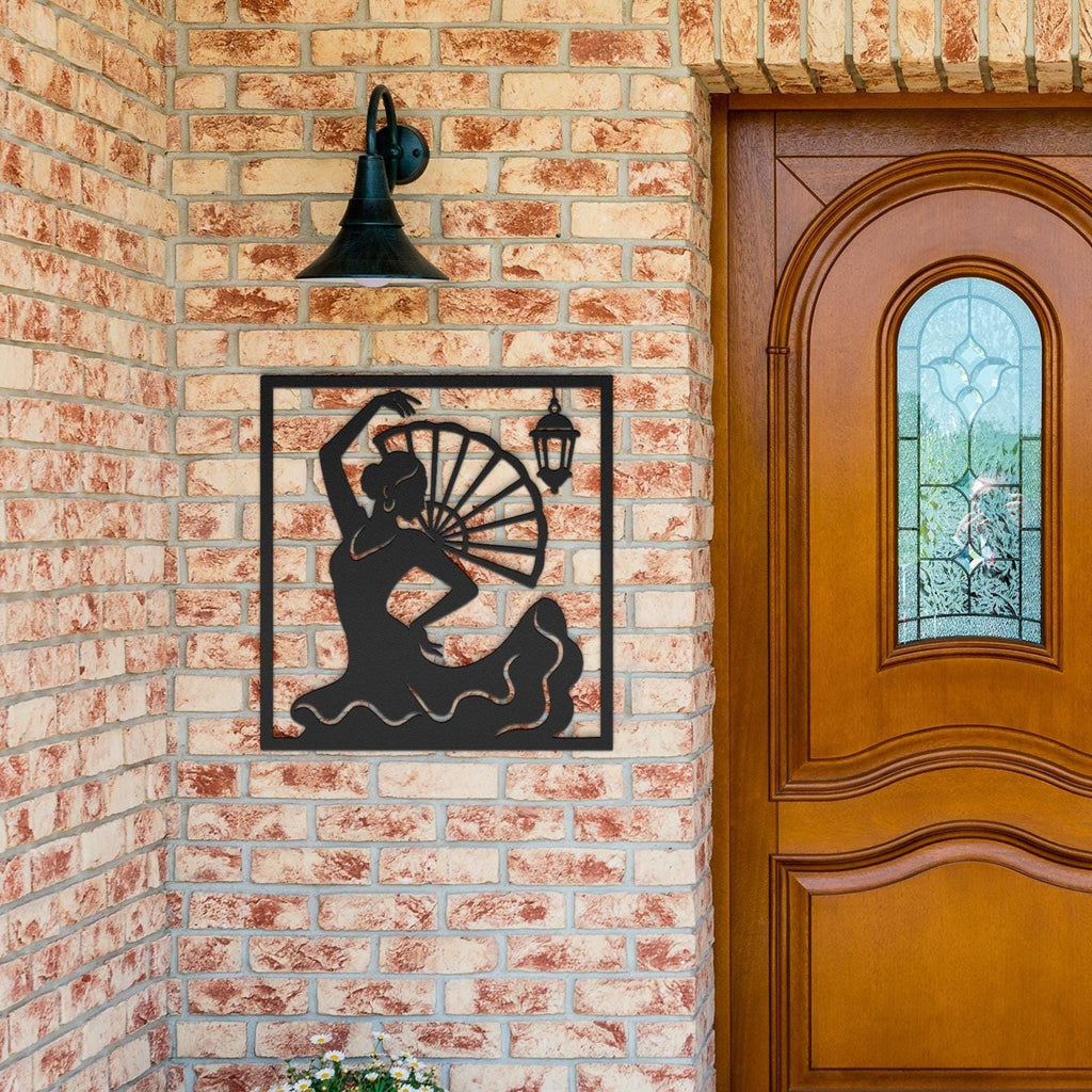 Flamenco Dancer Metal Art, Spanish Silhouette Wall Hanging