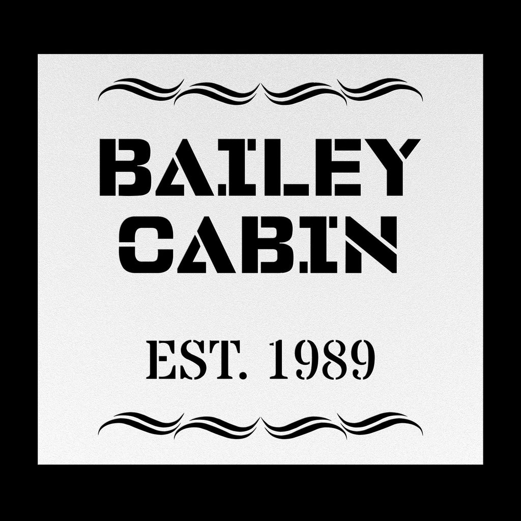 Family Metal Name Sign: Custom Steel Wall Art