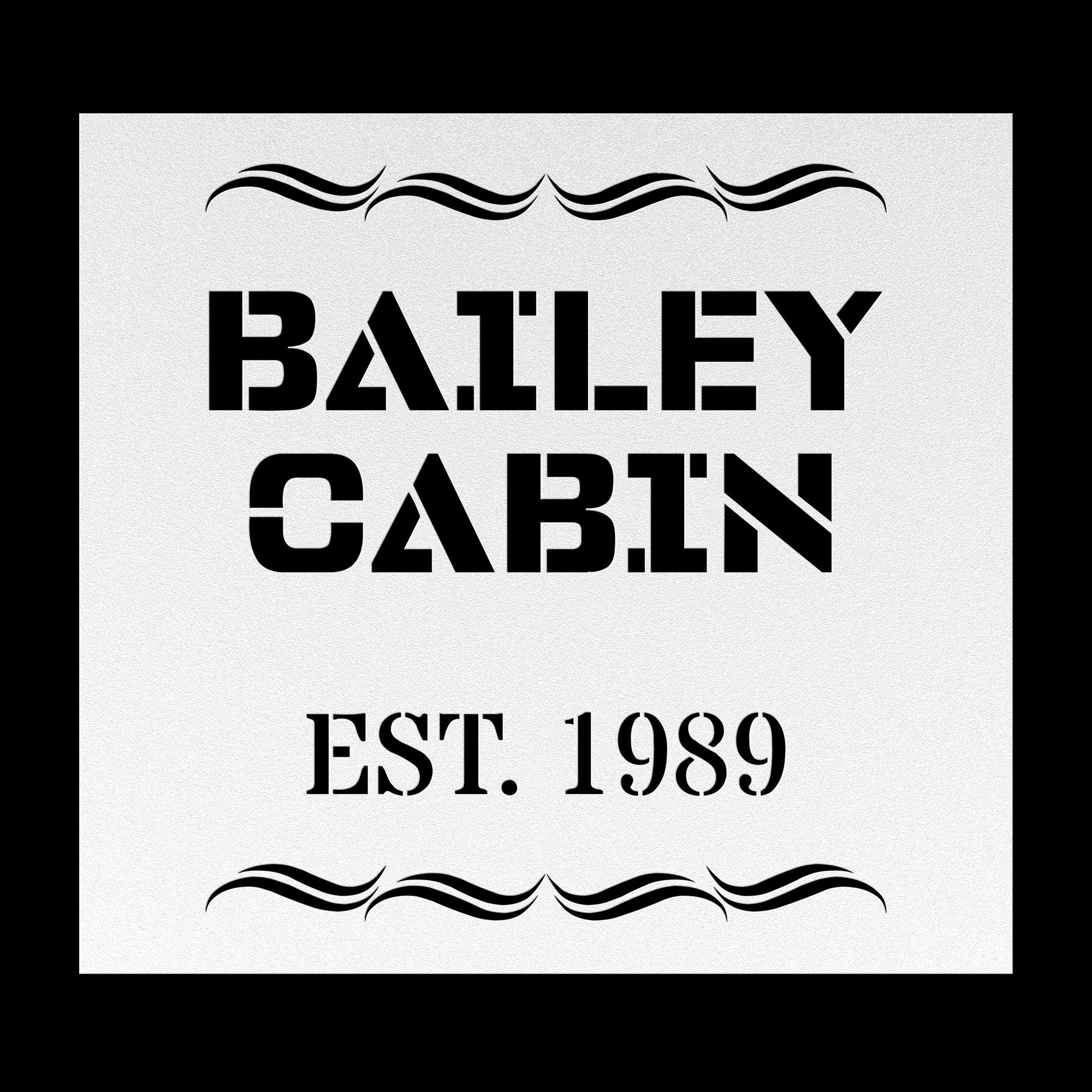 Family Metal Name Sign: Custom Steel Wall Art