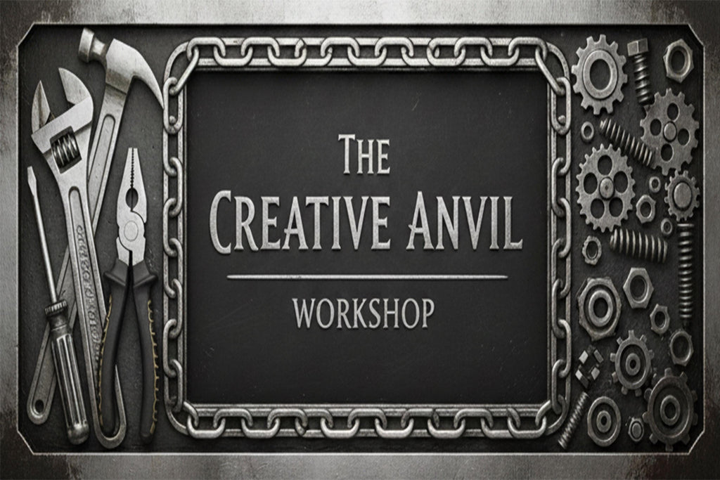 Custom Creative Anvil Workshop Metal Sign | Personalized Man Cave Garage Decor | Industrial Tools Gear Mechanic Gift