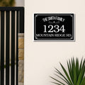 Custom Family Name Aluminum Address Sign, House Number Plaque, New Home Gift