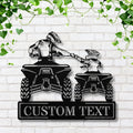 Father Son ATV Metal Sign | Custom Quad Rider Gift