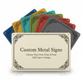 Custom Metal Signs - Personalized Wall Art - Choose Your Color & Font - Logo or Image Upload