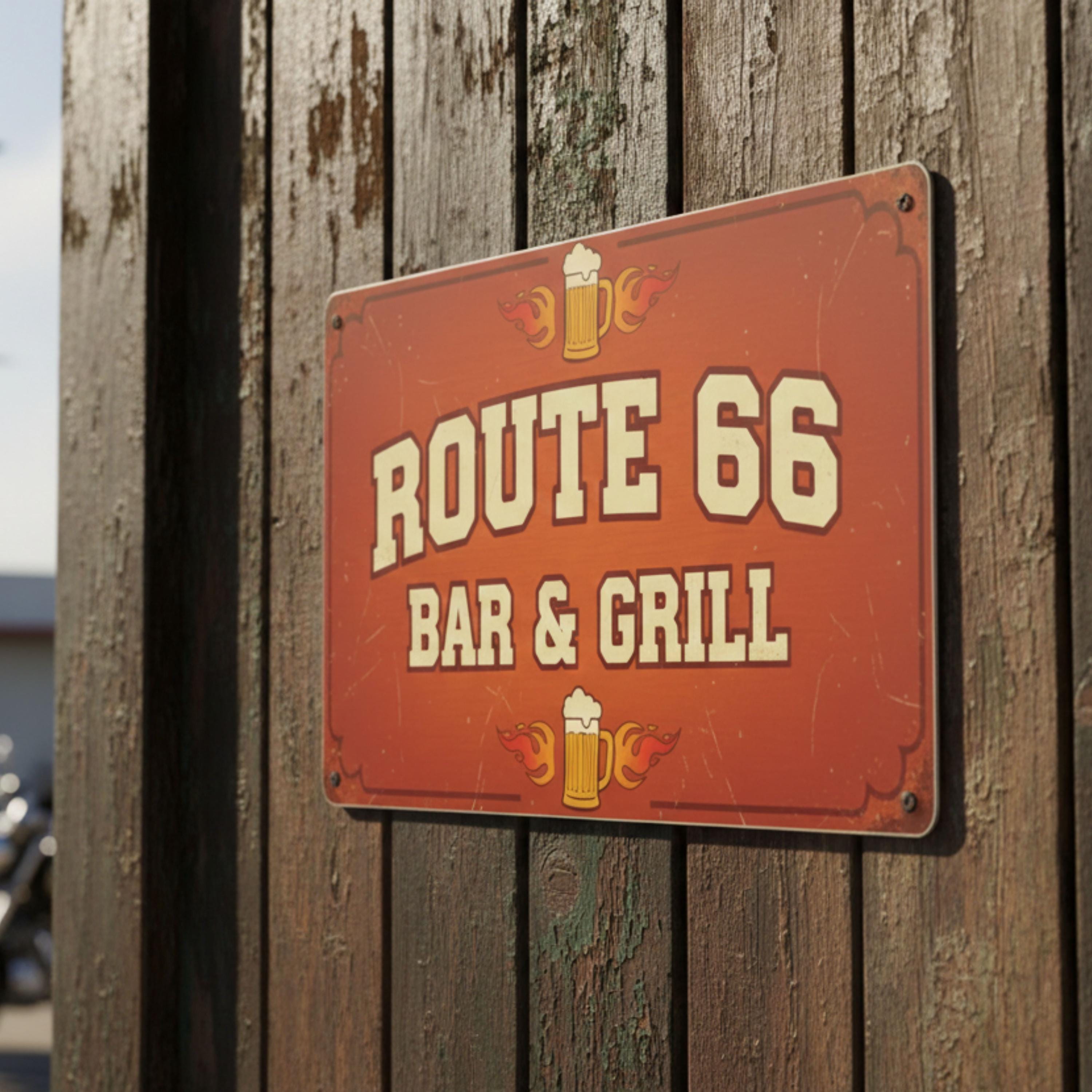 Custom Bar & Grill Metal Sign | Personalized Home Pub Man Cave Decor | Retro Garage Plaque | Vintage Beer Tavern Wall Art