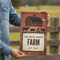 Personalized Farm Sign | Custom Metal Plaque - Rustic Barn Decor & Family Name Sign