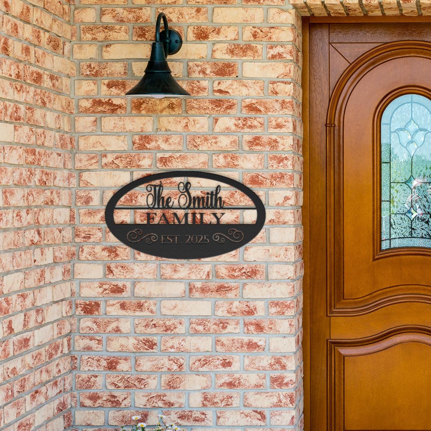 Personalized Family Name Metal Sign - Housewarming Gift
