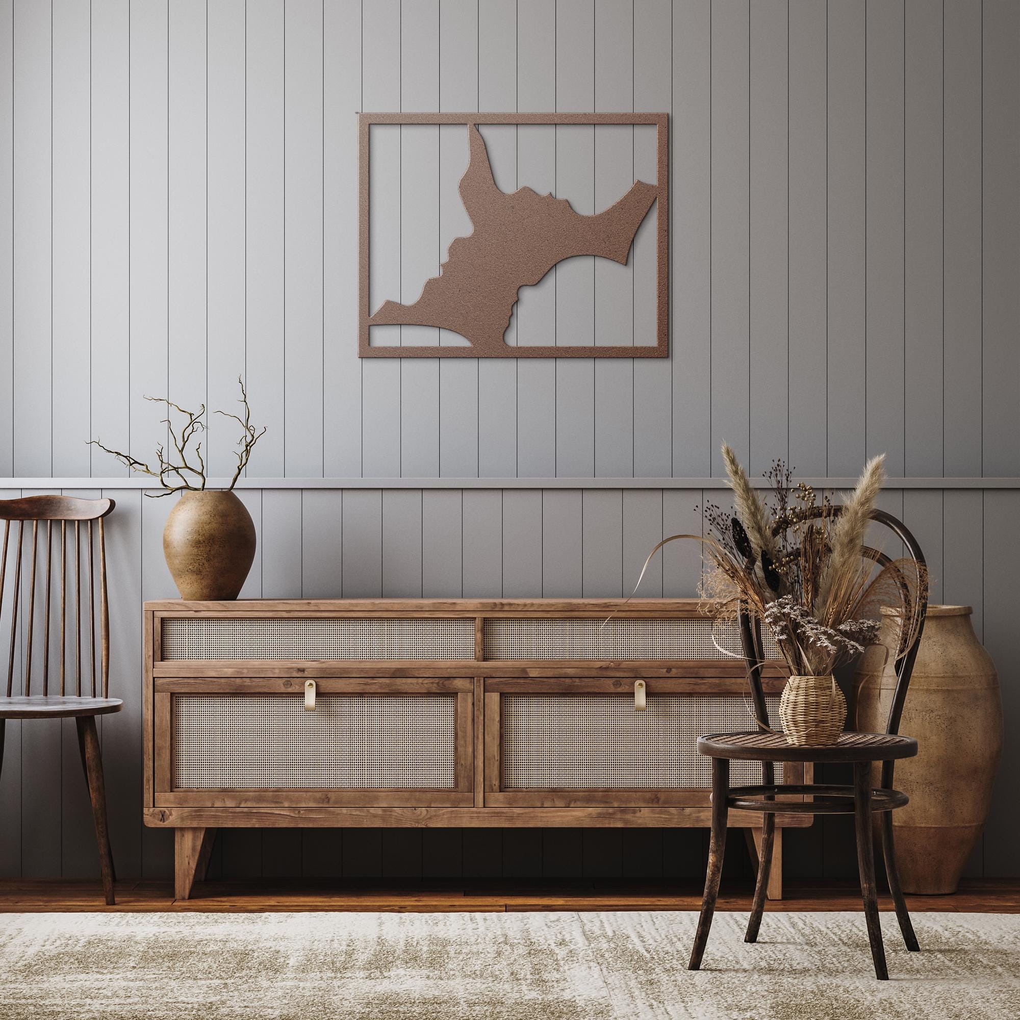 Family Faces Metal Wall Art, Parent and Child Silhouette, Modern Unity Sign, Home Gift