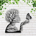 Tree of Life Wall Art – Custom Metal Garden Sign with Butterfly Nature Decor
