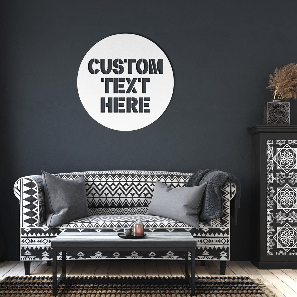 Custom Metal Sign: Personalized Logo, Text, or Name