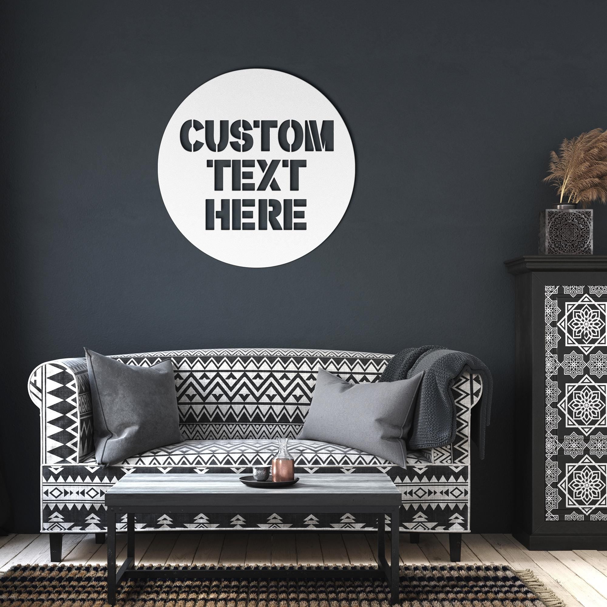 Custom Metal Sign: Personalized Logo, Text, or Name