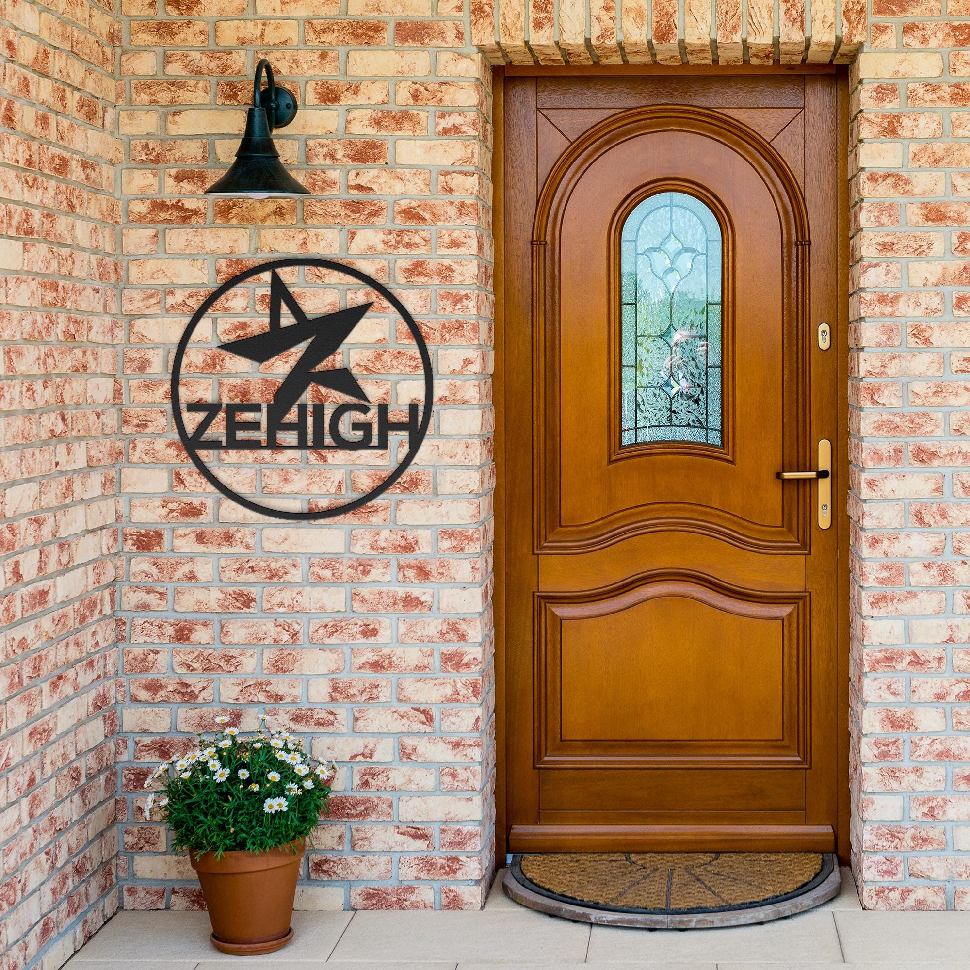 Custom Logo Metal Sign: Personalized Die Cut Steel Business Sign