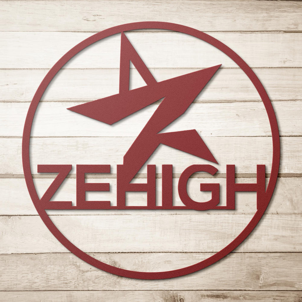 Custom Logo Metal Sign: Personalized Die Cut Steel Business Sign