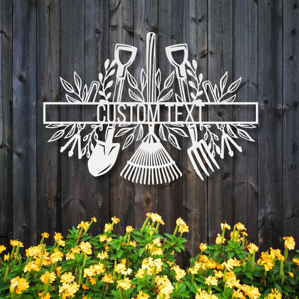 Personalized Garden Sign - Custom Metal Art | Durable Steel Welcome Porch Plaque
