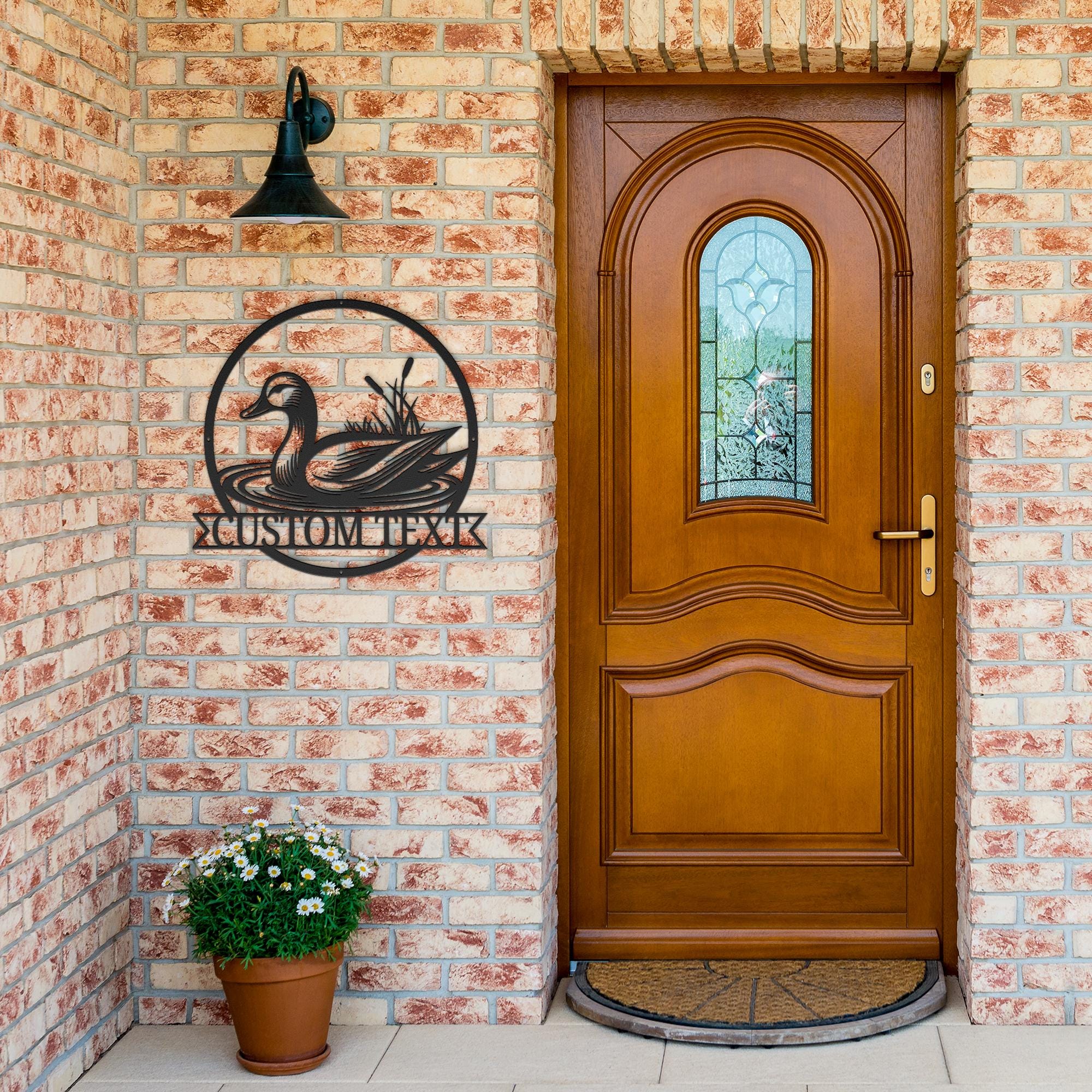 Personalized Duck Sign | Custom Metal Sign for Hunting Lodge & Rustic Lake House Gift
