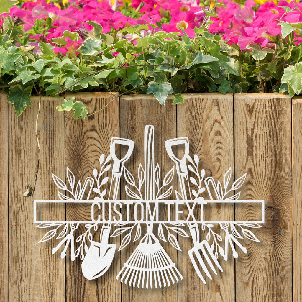 Personalized Garden Sign - Custom Metal Art | Durable Steel Welcome Porch Plaque