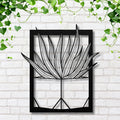 Succulent Metal Wall Art, Potted Plant Decor, Minimalist Nature Sign, Aloe Wall Art