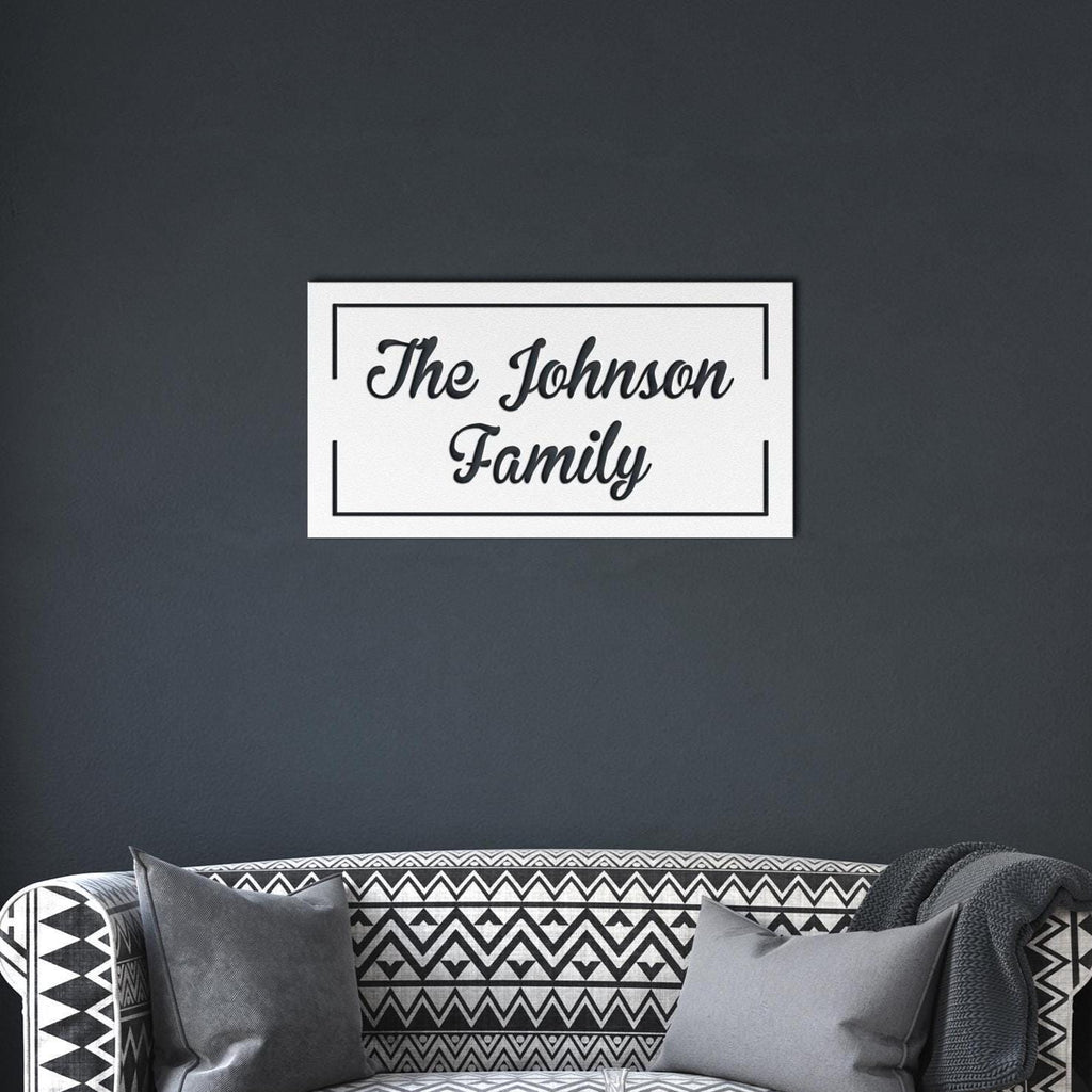 Personalized Metal Name Sign: Custom Steel Wall Art