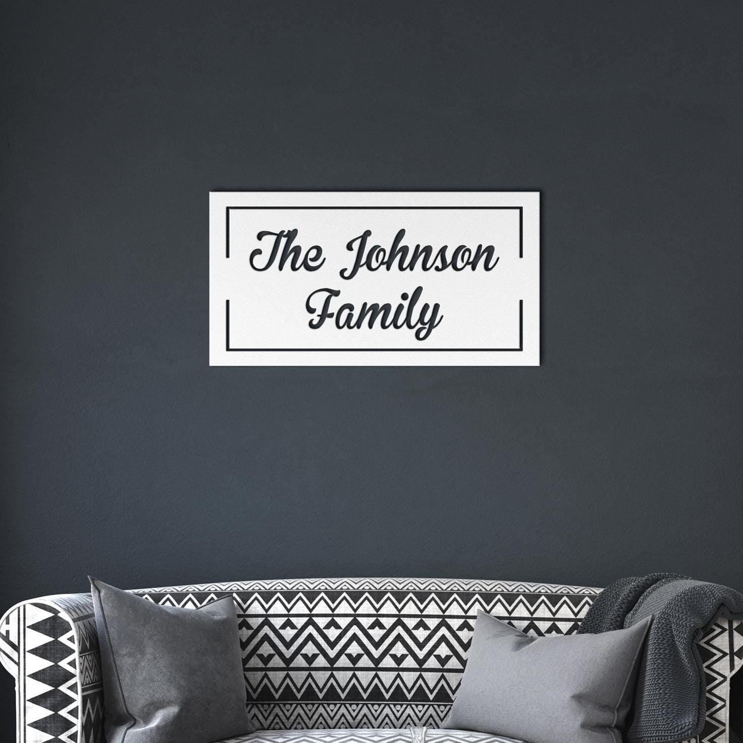 Personalized Metal Name Sign: Custom Steel Wall Art