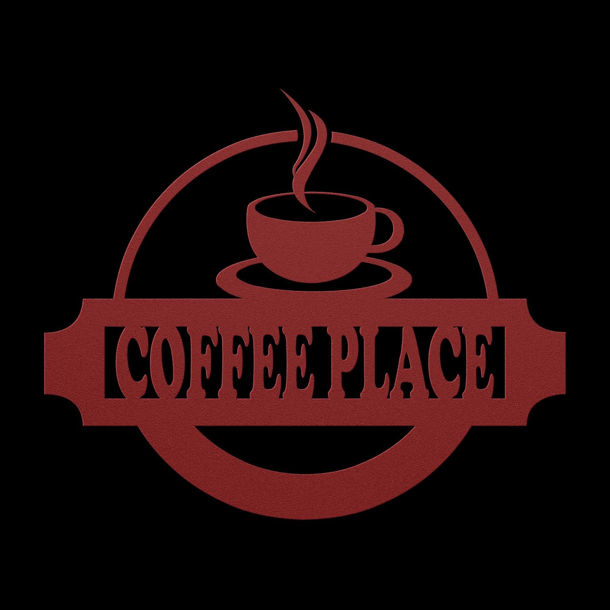 Custom Metal Coffee Shop Logo Sign: Personalized Business Decor