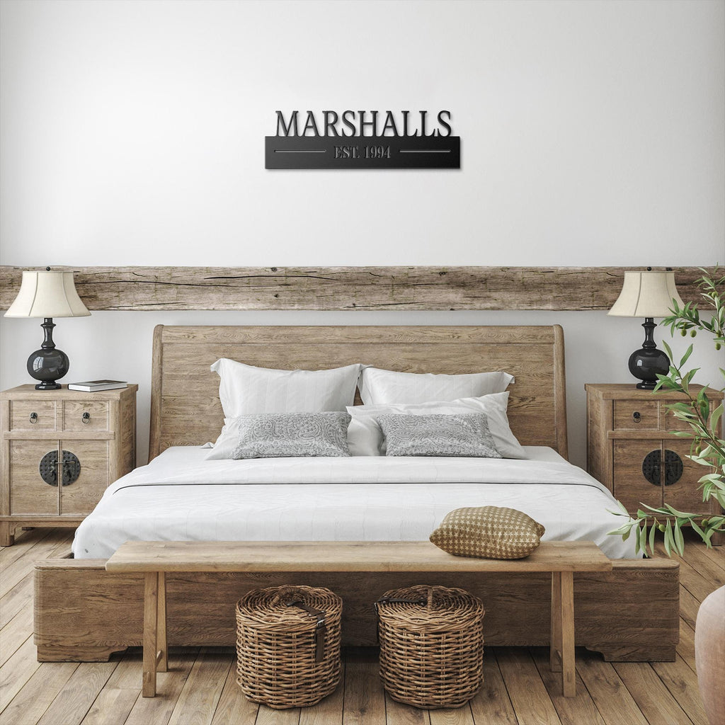 Personalized Metal Name Sign: Custom Steel Wall Art