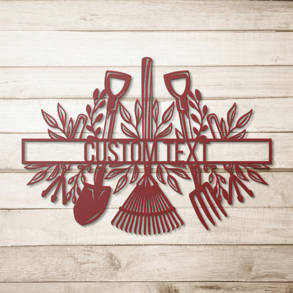 Personalized Garden Sign - Custom Metal Art | Durable Steel Welcome Porch Plaque
