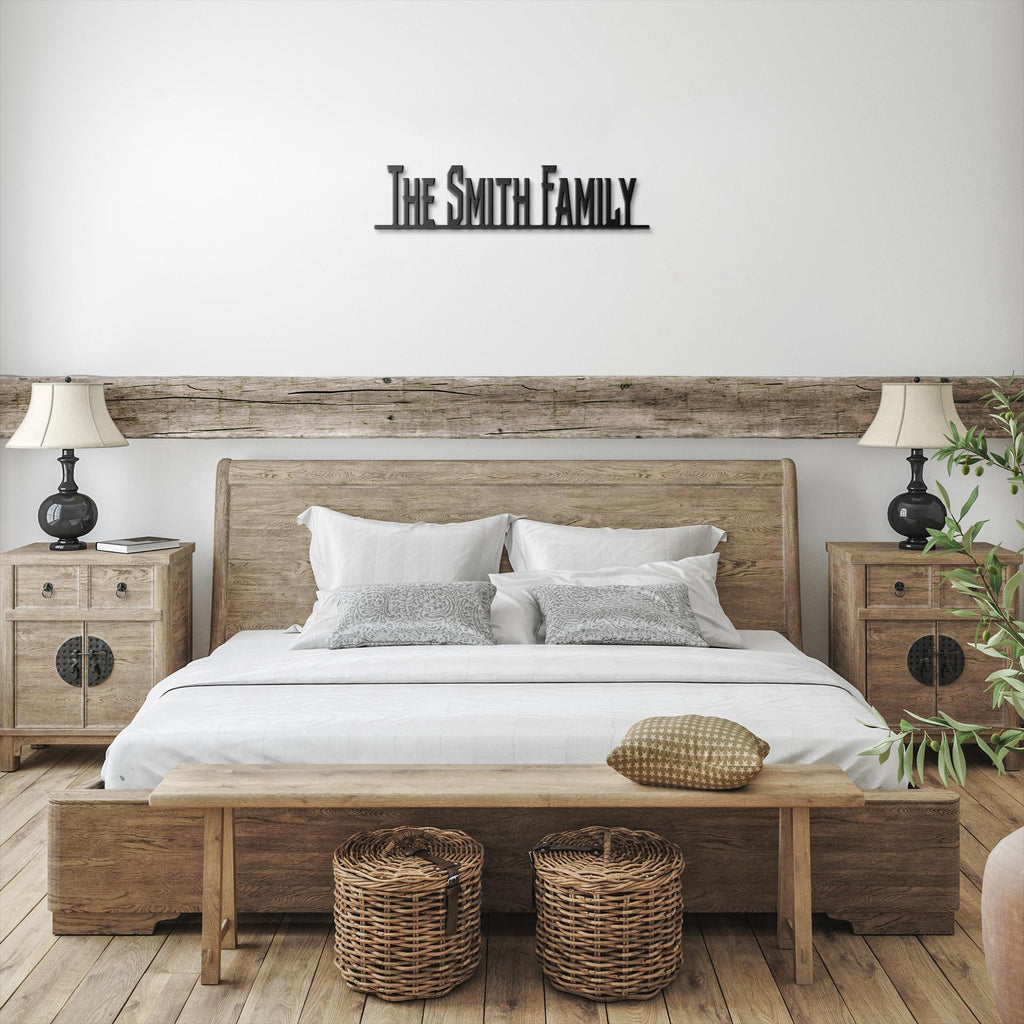 Personalized Metal Family Name Sign - Beatles Font Style