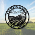 Custom Farm Truck Metal Sign, Personalized Family Name, Established Year