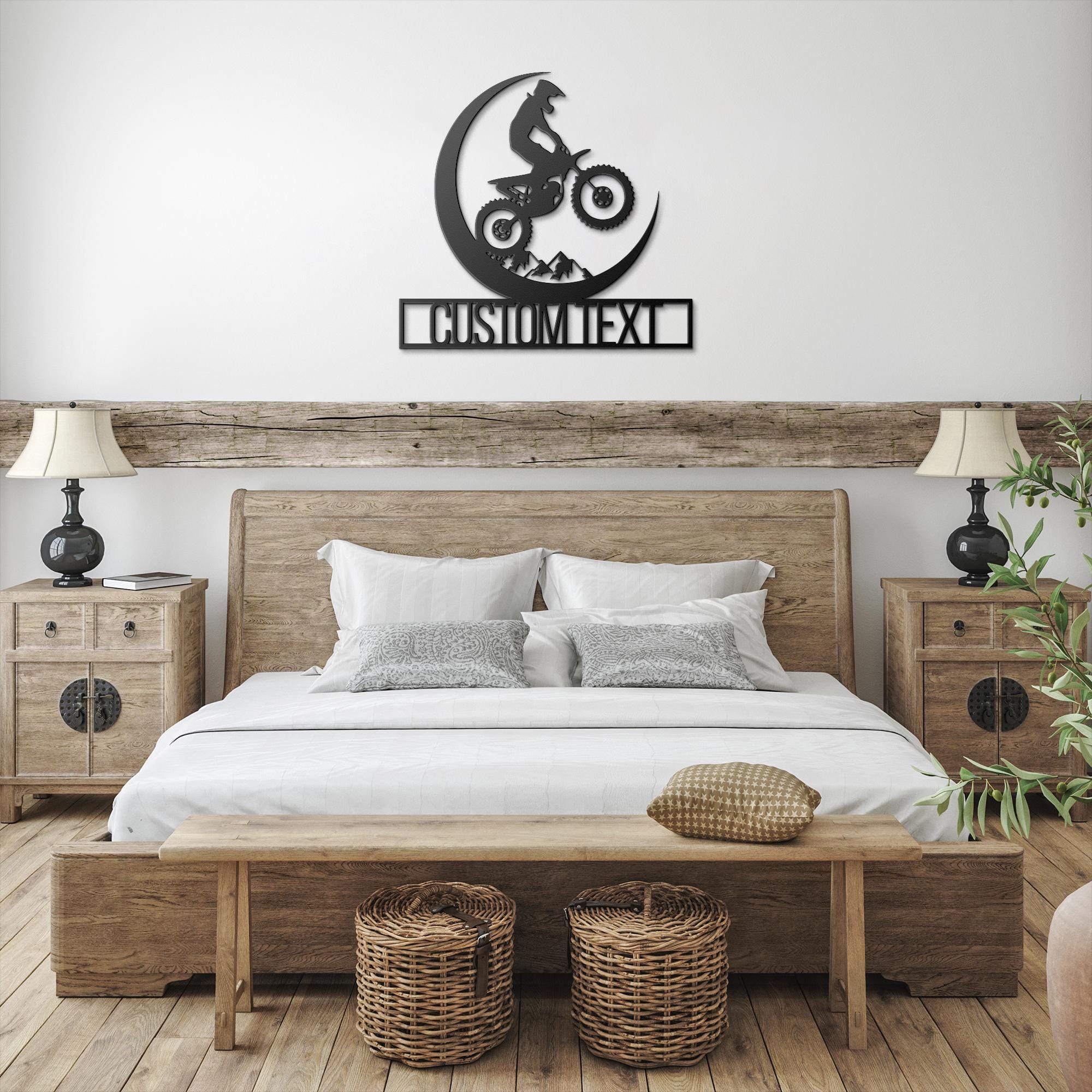 Personalized Motocross Sign - Custom Dirt Bike Plaque | Off Road Metal Art Gift