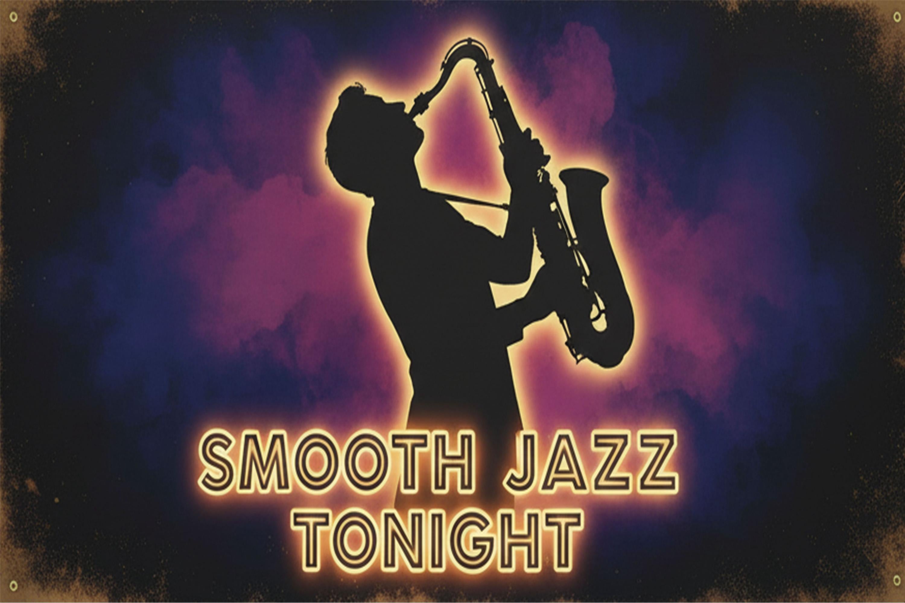 Jazz Club Decor – Retro Saxophone Metal Sign | Vintage Bar & Studio Art