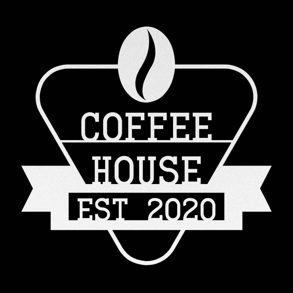 Custom Metal Coffee Shop Logo Sign: Personalized Business Decor
