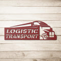 Custom Metal Business Logo Sign – Cargo Truck Design